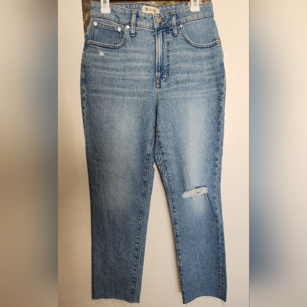 NWT Madewell Curvy Perfect Vintage Jeans Coffey Wash size 28 - Picture 2 of 3